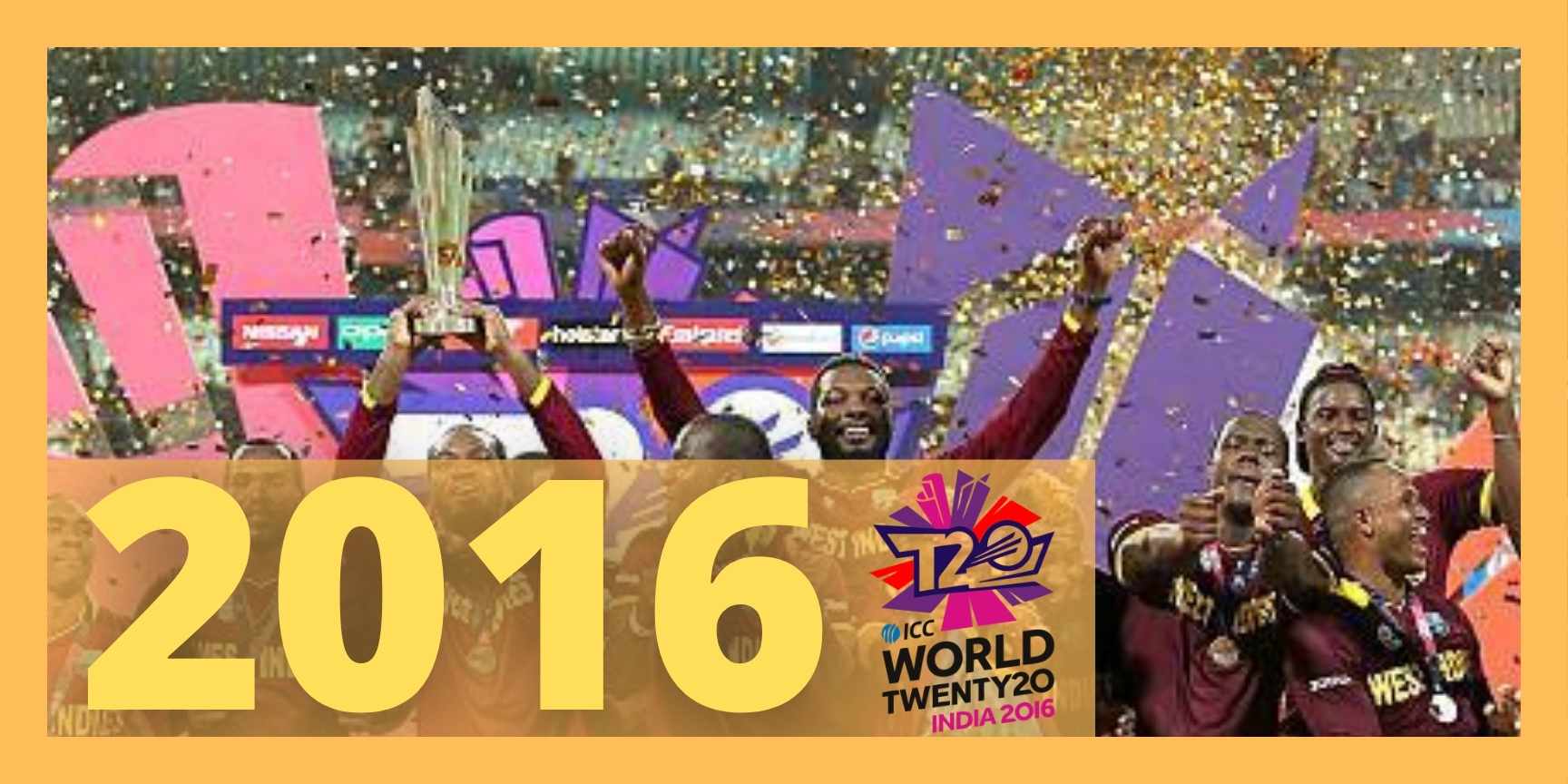 T20 Cricket World Cup 2016 event overview